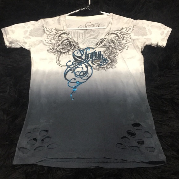 Affliction Tops - Affliction Sinful Tee